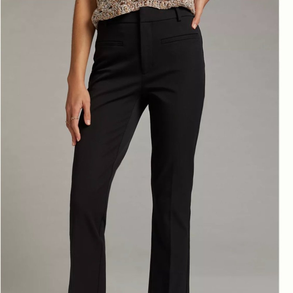 Anthropologie The Essential Cropped Flare Pants